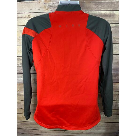 Nike Women's Academy Pro Drill Dri-Fit 1/4 Zip Top Red Size Medium - Picture 2 of 11